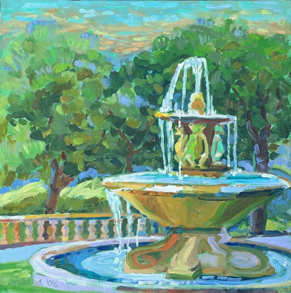 Bear Fountain painting